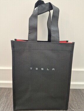 🔴⚫️New Tesla Diner Exclusive BlackRed Tote BagElon Musk Collectible